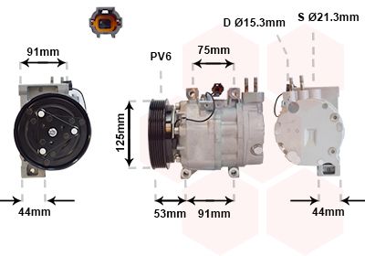 VAN WEZEL Kompressor,kliimaseade 1300K259